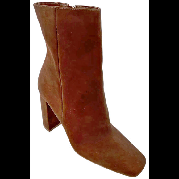 Steve Madden Women's Lynden Ankle Boot Brown Nubuck - Medium - Picture 1 of 3